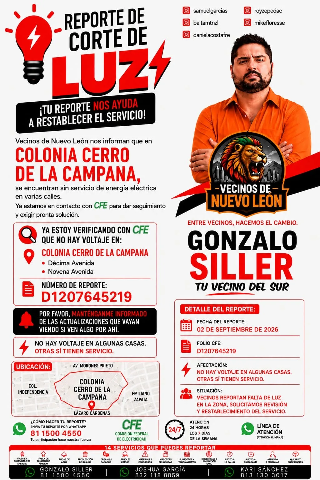 Evidencia del reporte